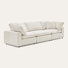 Serene Minimalist Comfort Sofa Of 3 Pieces Set