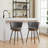 Counter Height Bar Stools Set of 2, 360° Swivel Upholstered with Backs, Metal Legs, 26\-1878042902