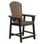 Fauteuil à hauteur de comptoir Kevin Adirondack, noir-130679344-130679348