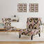 Fauteuil de chambre rembourré abstrait géométrique I rétro - Mid-Century