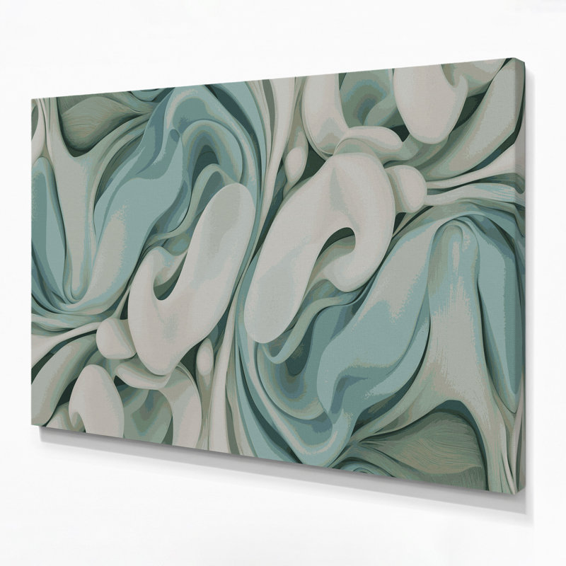 Art mural sur toile Biomorphic Abstraction 30, H 11 po x l 14 po