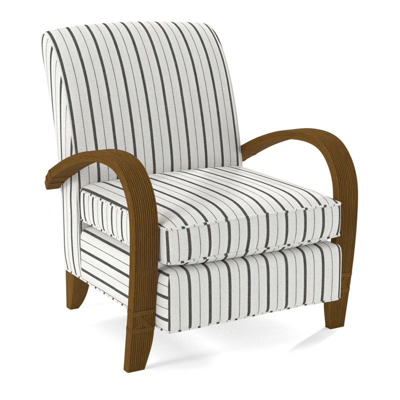 Vero Armchair, Havana, Beige Performance Fabric; 0851-73