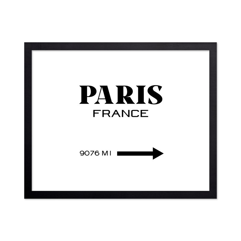 Signe de Paris, France, H 08 po x l 10 po, Affiche, Sans cadre
