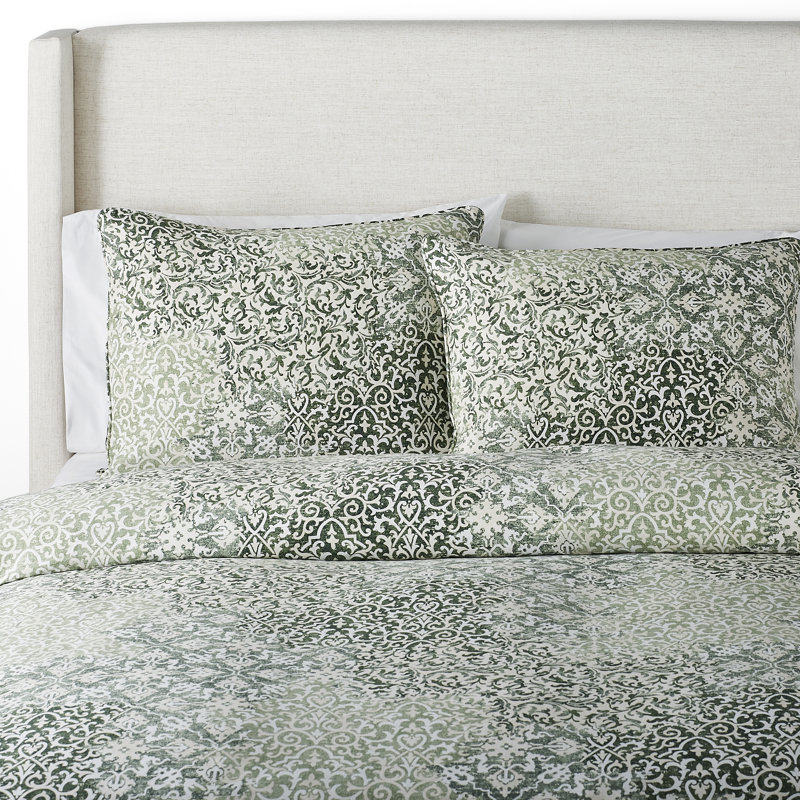 Gladys Bettie Reversible Duvet Cover Set, King Duvet Cover + 2 King Shams