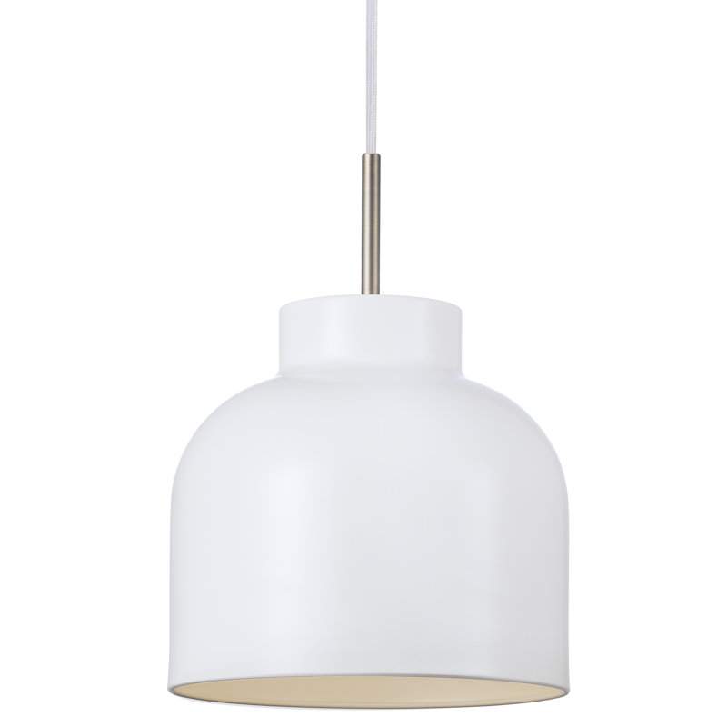 1 - Light Chrome Single Pendant, 222cm H x 23cm W x 23cm D