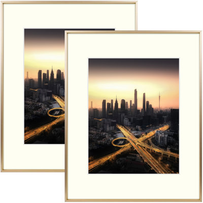 Ryleigh Metal Gallery Picture Frame Real Glass Wall Frame Set