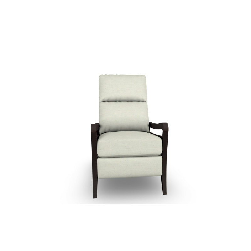 Modern High Leg Recliner, Cloud, Espresso
