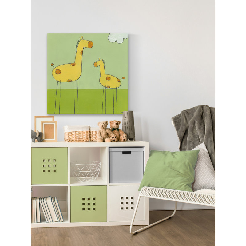 Davalos Leg Giraffe I - Graphic Art On Canvas, 45cm H x 45cm W