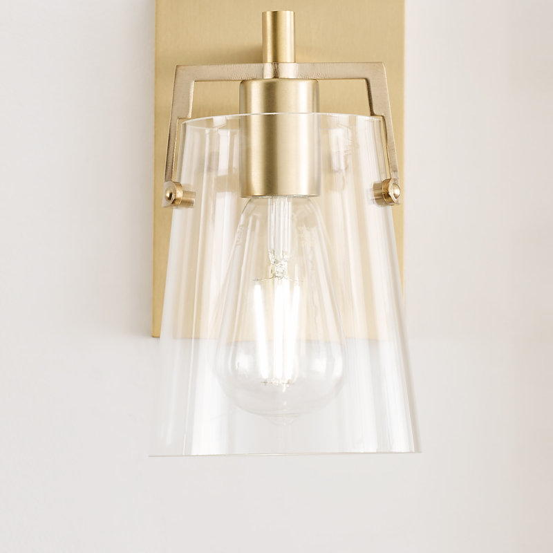 Crofton 1-Light Small Sconce, Satin Brass