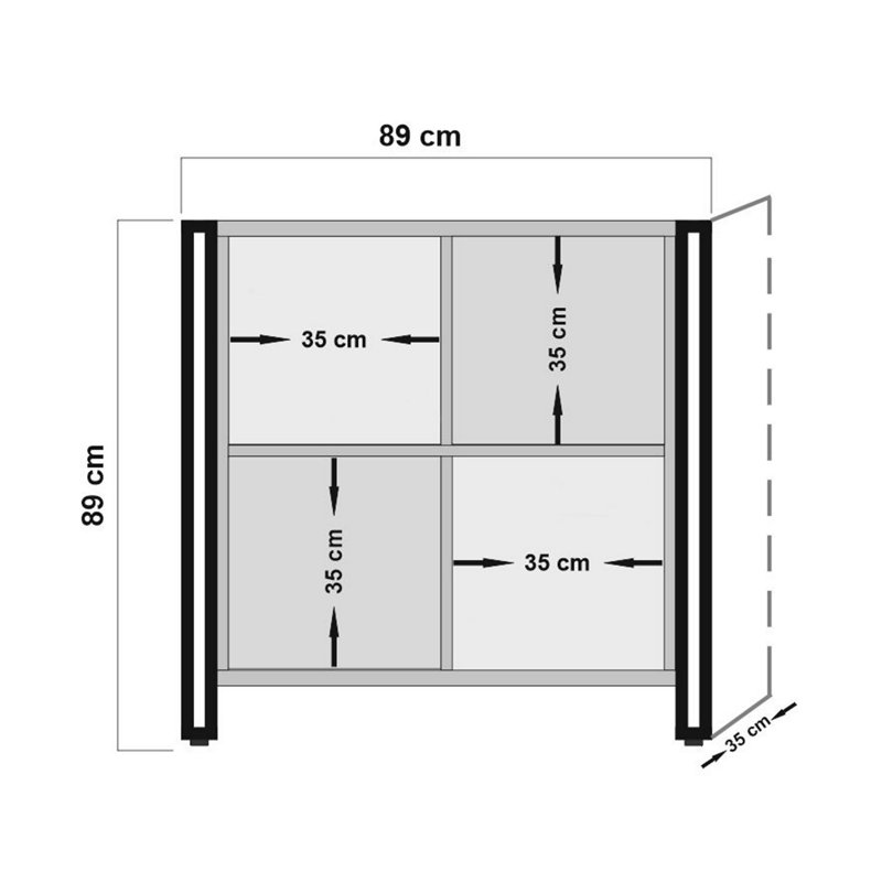 Zaki 89cm Sideboard