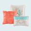 6 Piece Cotton Sateen Quilt Set With Throw Pillows Coral Full/Queen-108977390-108977389