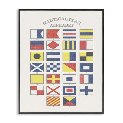 Amalie 'Nautical Flag Alphabet' Graphic Art Print