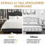 Fabric Upholstered Bed Frame with Adjustable Headboar,Wood Slat Support, Button Tufted Platform Bed-454730432-454730434
