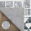 Tapis géométrique lavable à la machine Aynath-67083428