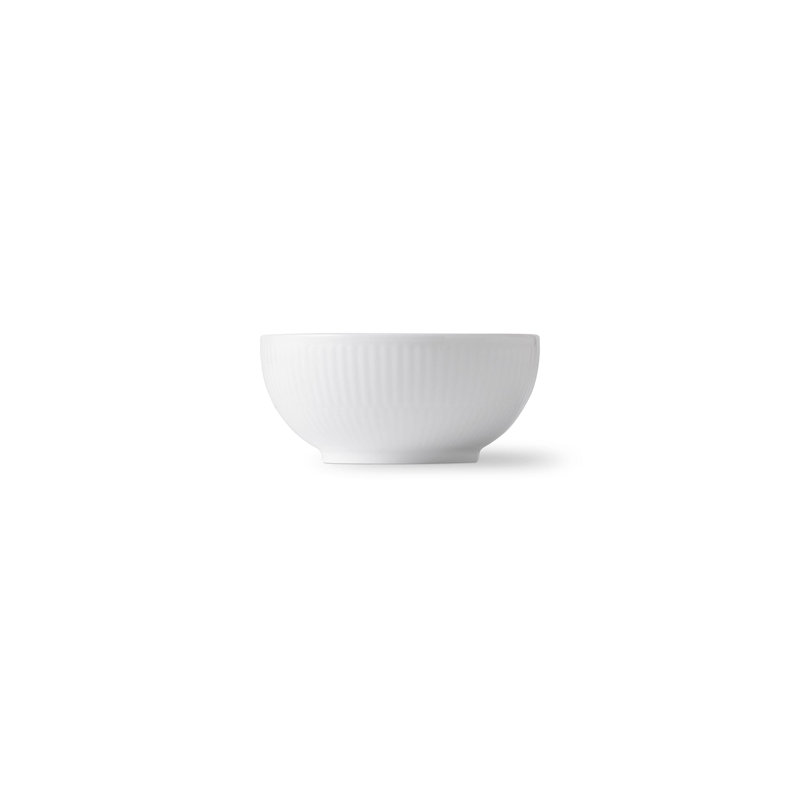 White Fluted Small Bowl 8 Oz