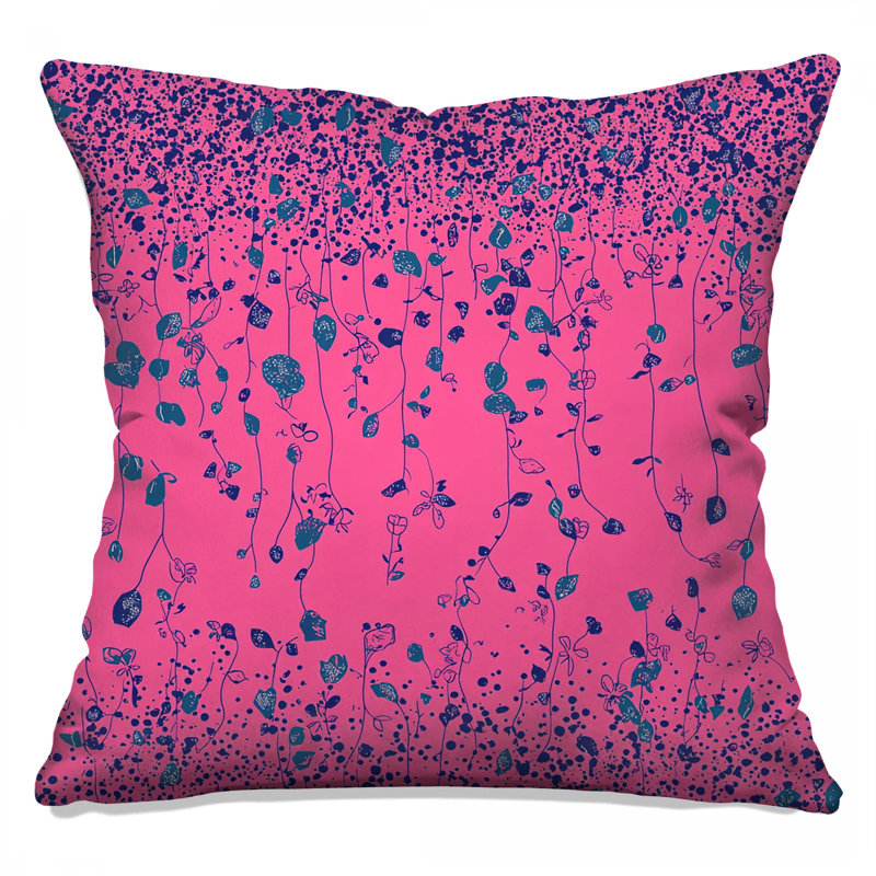 Coussin Floral, 14 X 14 pouces