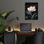«Flower In The Dark» par Andreas Magnusson, art mural en verre acrylique