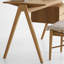 Bureau simple et durable avec pieds en bois de frêne