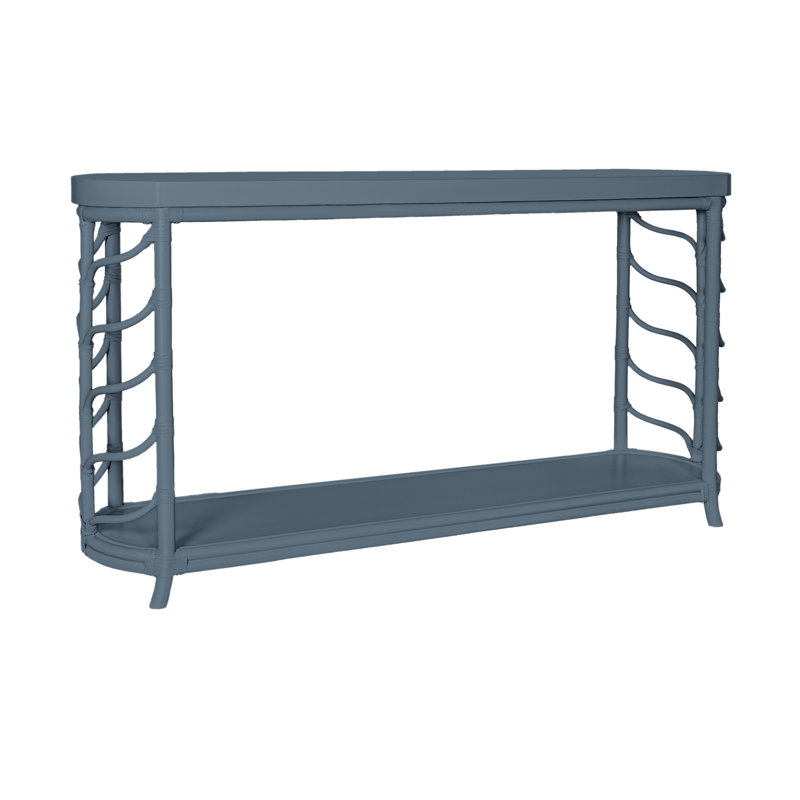 60 in. Solid Wood Console Table, Regatta Blue