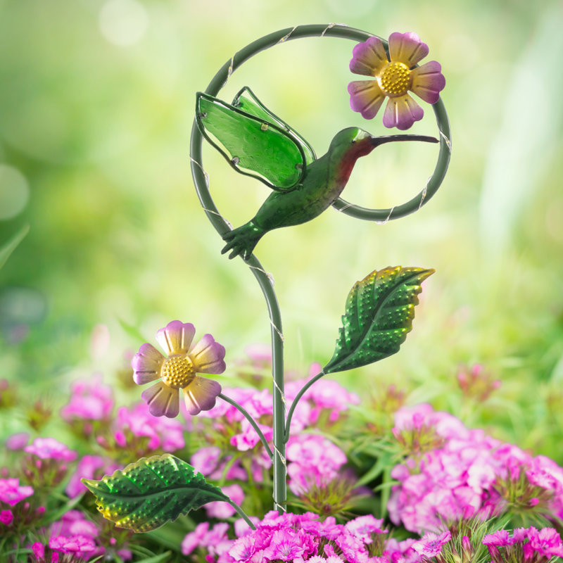 Éclairage solaire à piquet pour colibri