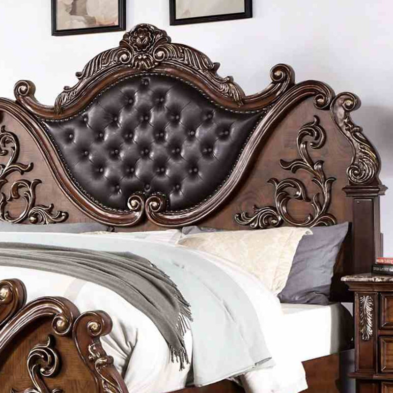 Cal.King Bed, Brown Cherry, California King, Brown