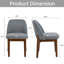 Ensemble de chaises de salle à manger 19,5 po Bason-814266294-814266292