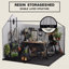 Remise de rangement en plastique pour jardin