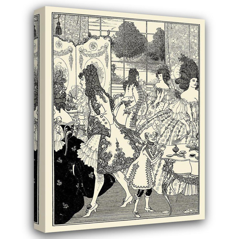 «Lark Manor» Beardsley, galerie d'art Aubrey: Rape of the Lock, 1896, Rape of the Lock, H 18 po x l 14 po