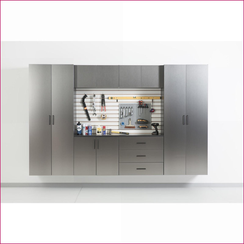 Armoires, armoire de rangement murale en métal l 32 po avec tiroirs à fermeture en douceur | Gris ardoise | Minimaliste | Salle de bain