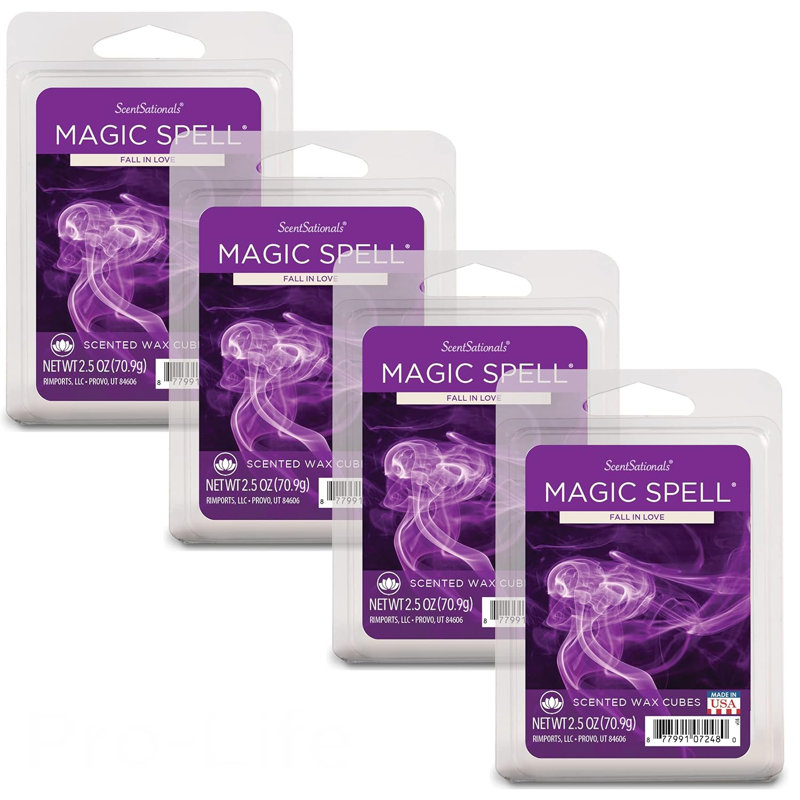 Collection de fond de cire ScentSationals 4PK, Sort magique