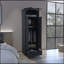 Armoire Falkland avec 1 tiroir et 1 tiroir à charnière avec poignées - noir-461720422