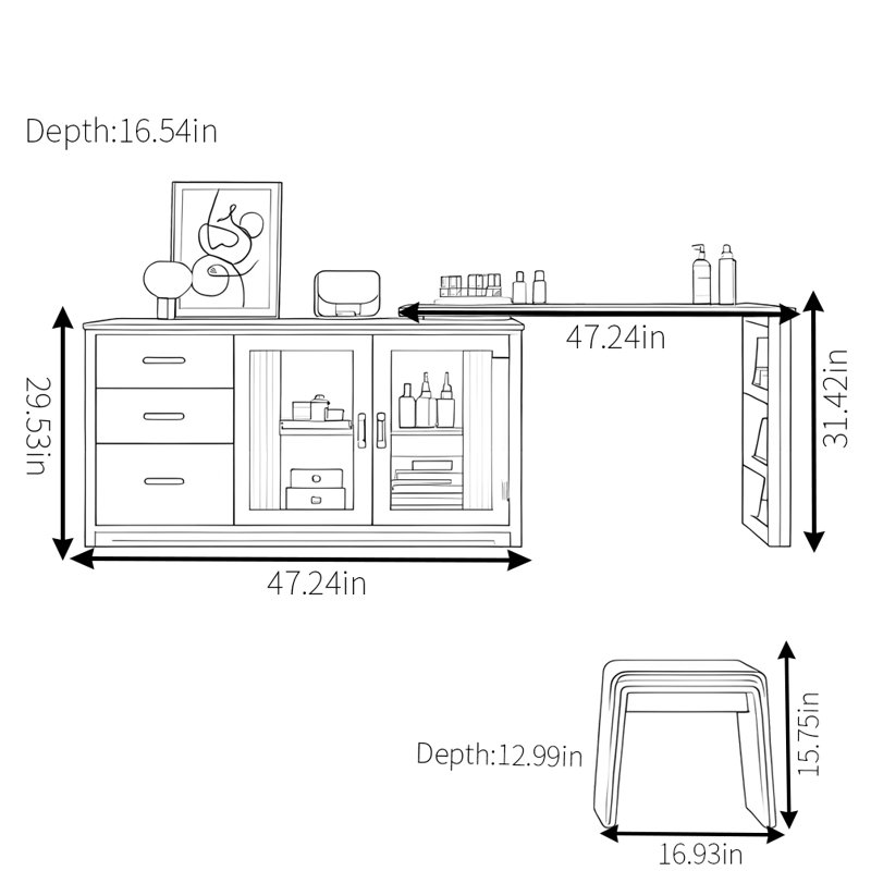 Commode moderne simple