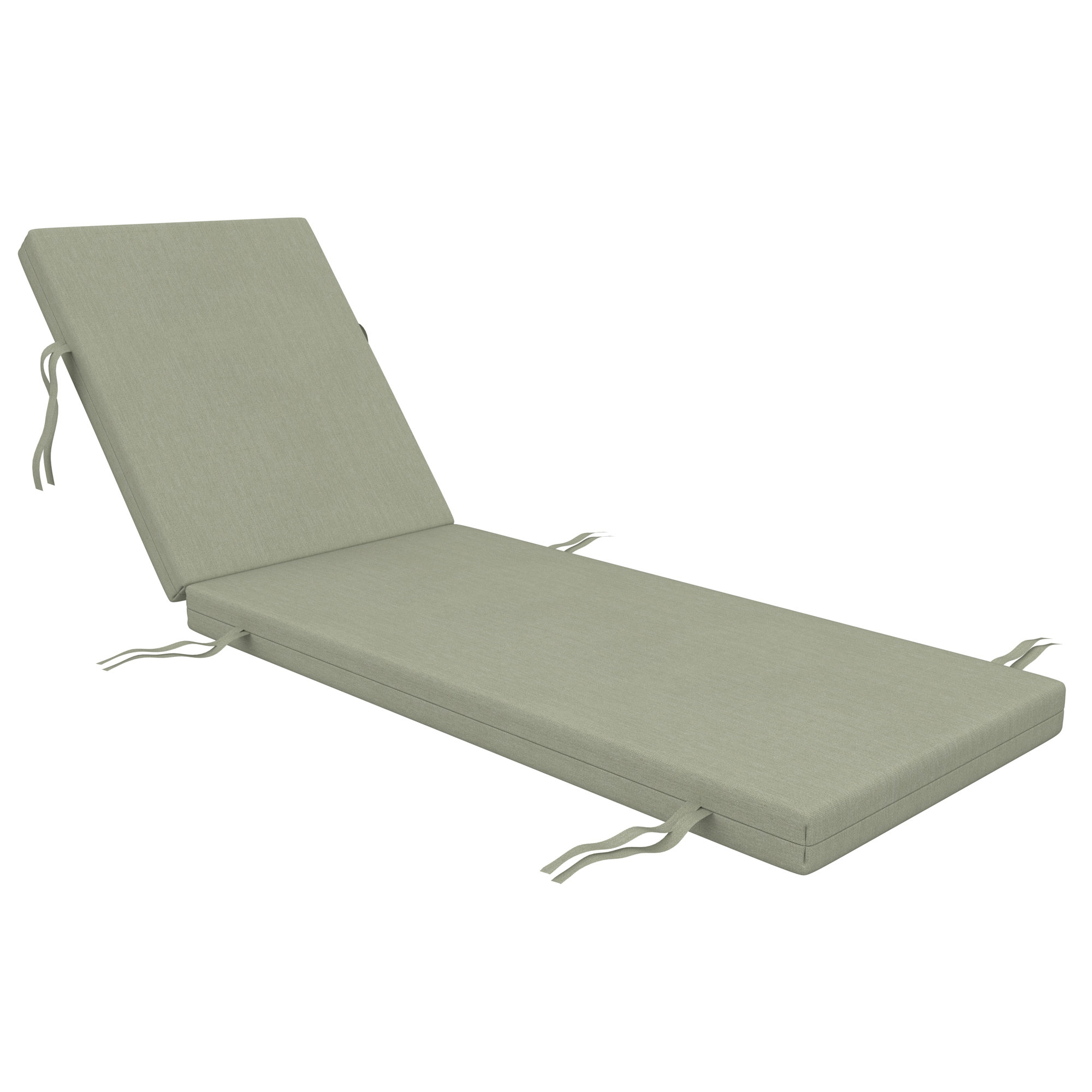 Lani Sunbrella® Outdoor Chaise Lounge Cushion, Sunbrella Canvas Seasalt, 21" W x 78" D