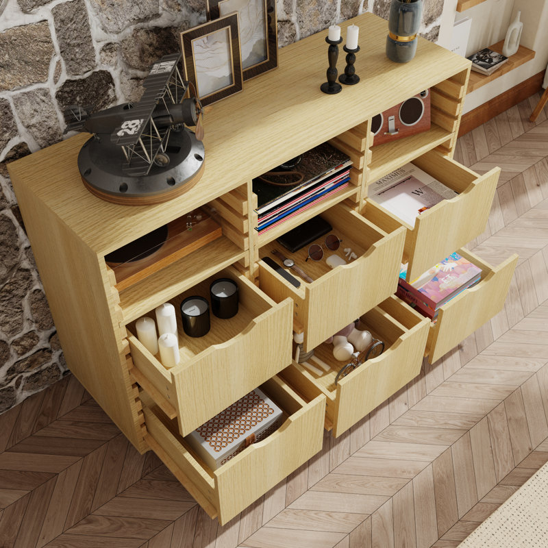 Buffet l 47,2 po avec 6 tiroirs