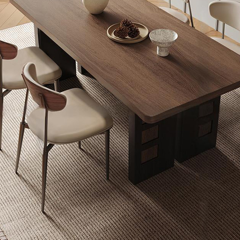 Table de salle à manger de style rétro, H 29,52 po x L 78,74 po x l 31,49 po