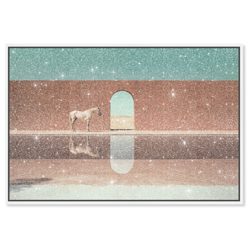 Western Reflections Print by Oliver Gal, 16"H x 11"W, White Floater Frame