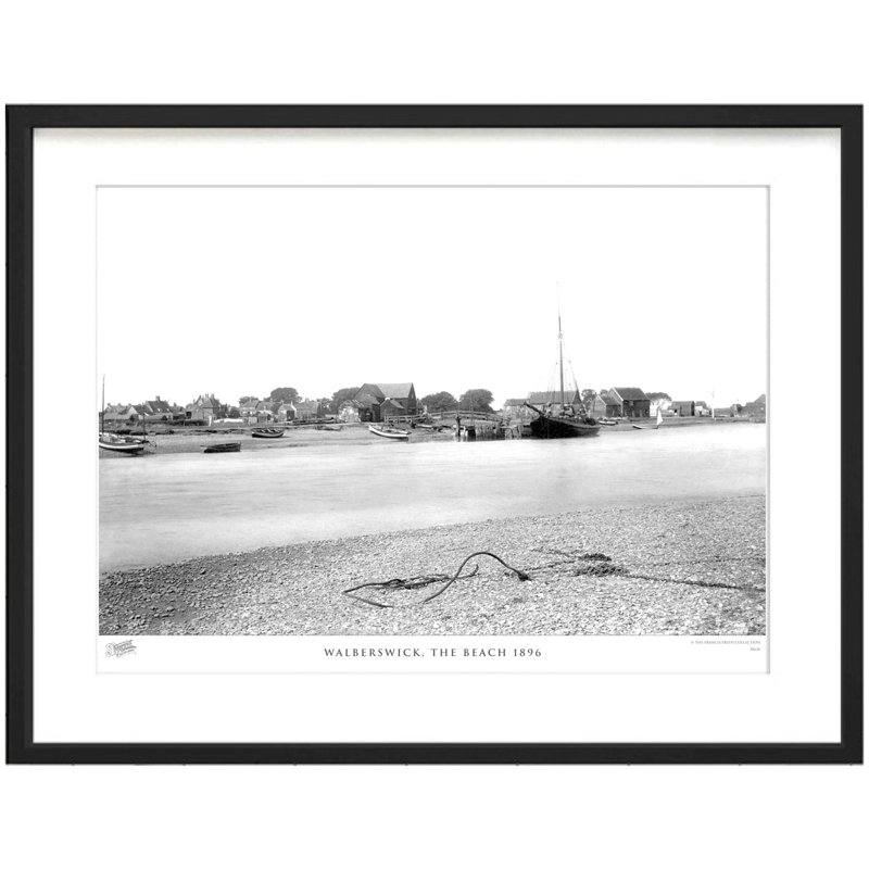 Walberswick, The Beach 1896 by Francis Frith - Single Picture Frame Print, 60cm H x 80cm W  x 2.3cm D