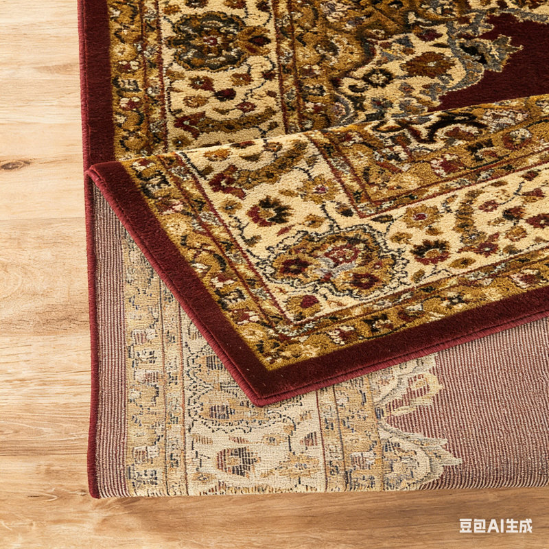 Traditional Area Rug, Timeless Colors, Soft Comfort, 87"x31" Runner For Home Rooms, Red