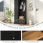 Fashion - Arbre d'entrée noir avec banc haut rabattable et trois tablettes pour la maison