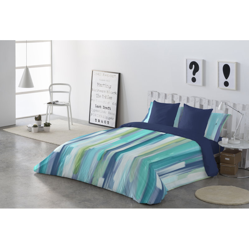 Loane Duvet Cover, Double Duvet Cover, Navy
