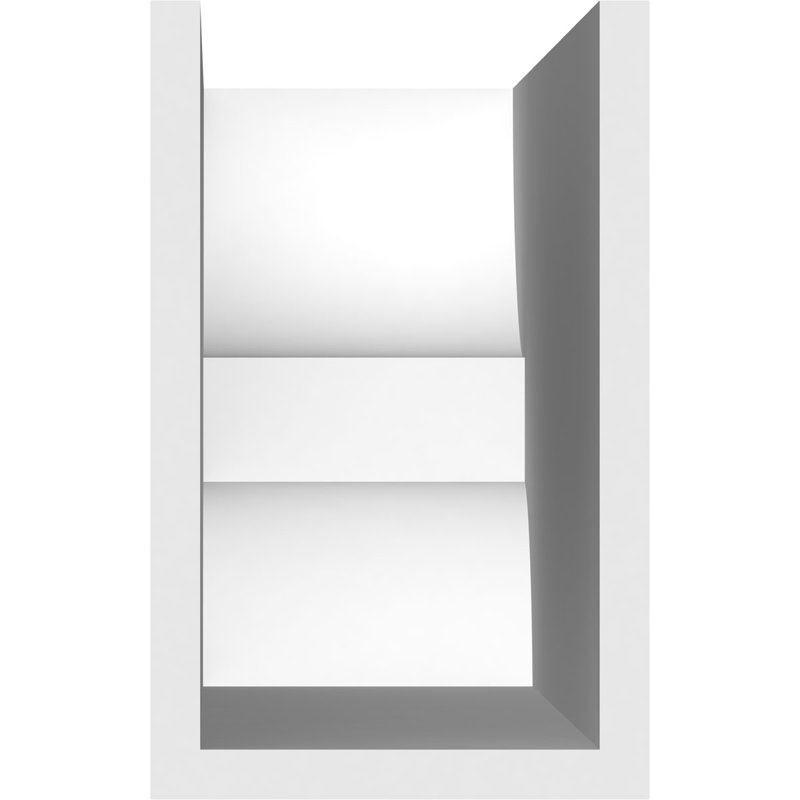 5"W x 8"H x 24"L Standard Ridgewood Architectural Grade PVC Rafter Tail, 8"H x 5"W x 24"D