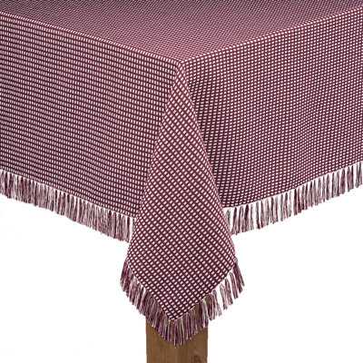 Nappe châtaigne en coton à 100 % Gingham