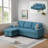 Carlheinz 83" L-Shaped Storage Sleeper Sofa Bed-629442638