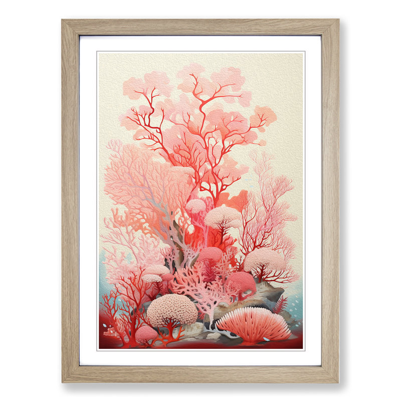 Single Picture Frame Print on Wood, 46cm H x 34cm W, Oak Framed