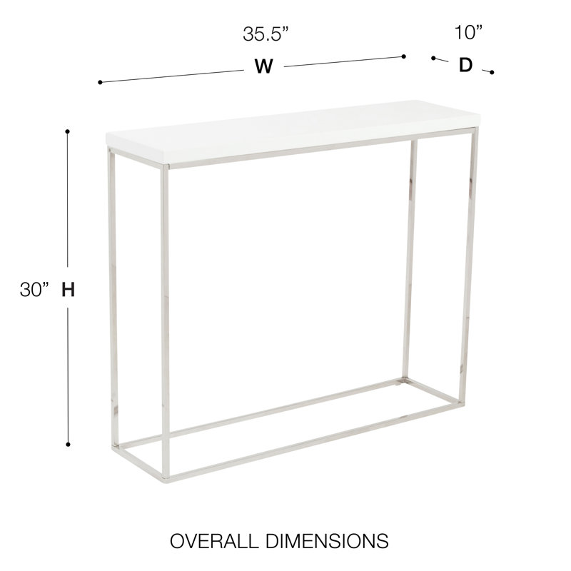Console Ad Wilson, Blanc, Argent argent