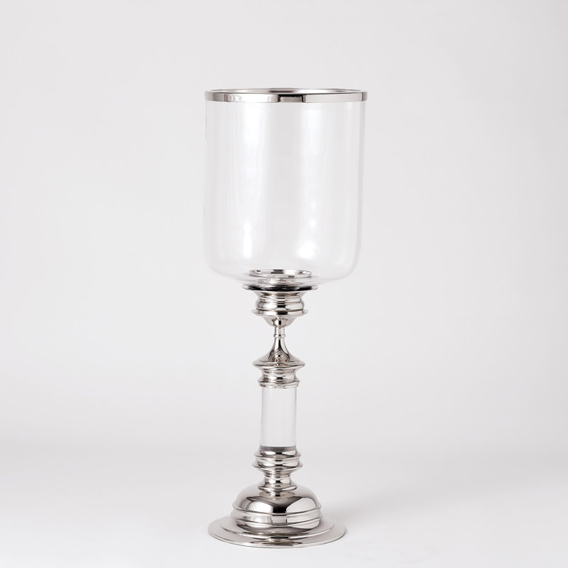 Estate Hurricane, 31" H x 11.25" W x 11.25" D , Antique Brass