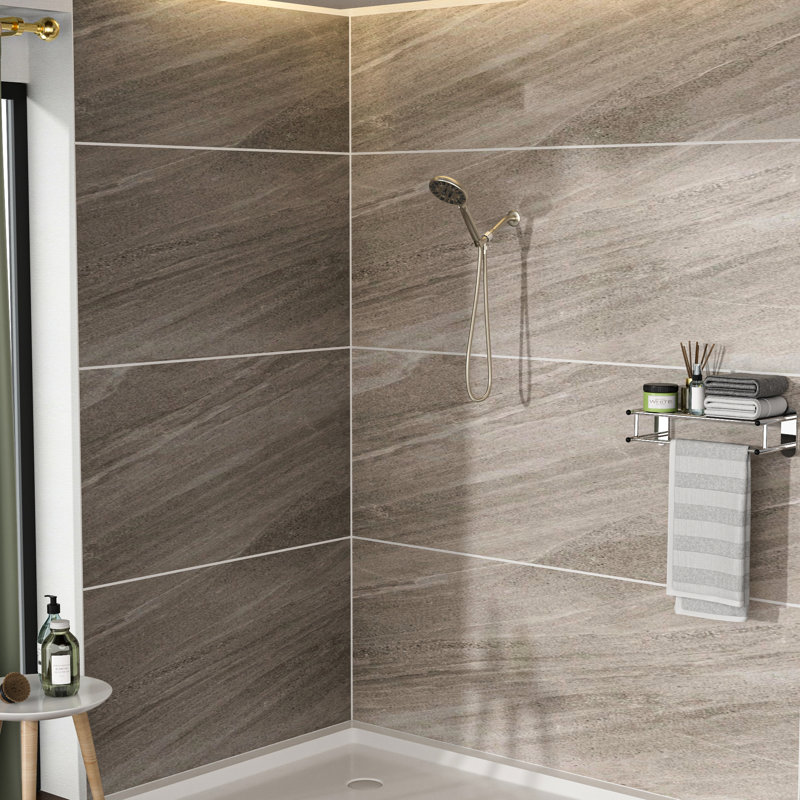 Brushed Nickel Hand Shower With 7 Spray Modes - 4.7" Gel Nozzle Head, 59" Stainless Steel Hose, Adjustable Holder For Relaxing Bath Experience Time