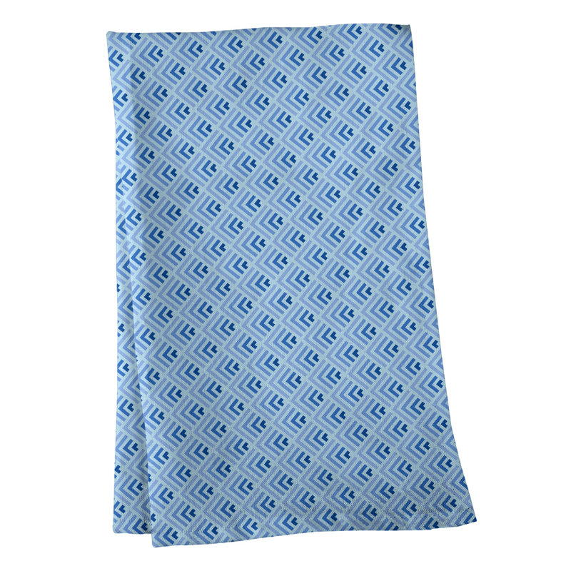 Mcguinness Tea Towel Kitchen Towel, Poly Twill, Blue