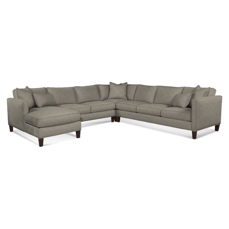 Sectional, Java, Basic Blue; 0317-63, Left Hand Facing