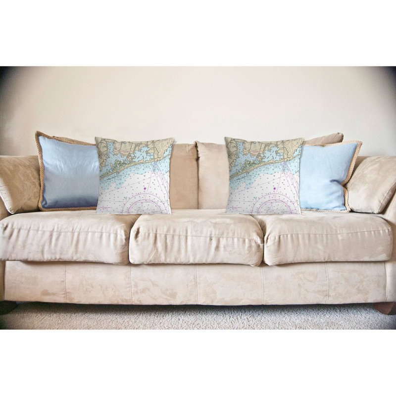 Coussin intérieur/extérieur sans cordons d’intérieur/extérieur block island sound-charleston, ri